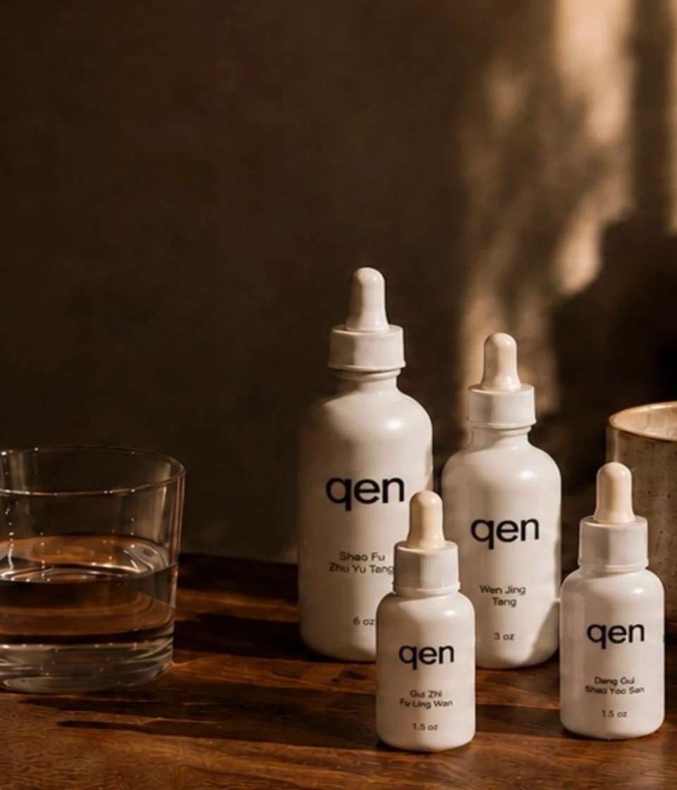Qen personalized herbal formula bottles